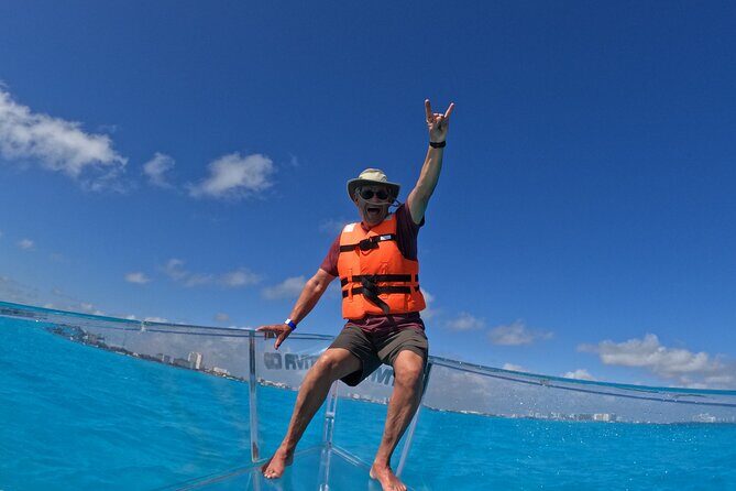 1-hour Clear Boat Tour in Nichupte Lagoon from Cancun - The guide makes the boat feel smarter (Brian is a standout)