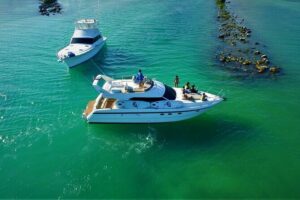 2 Hour Sunset - 47' Azimut, Tulum, Playa del Carmen, Riviera Maya - Finding H2OH Sun Cruises in Puerto Aventuras
