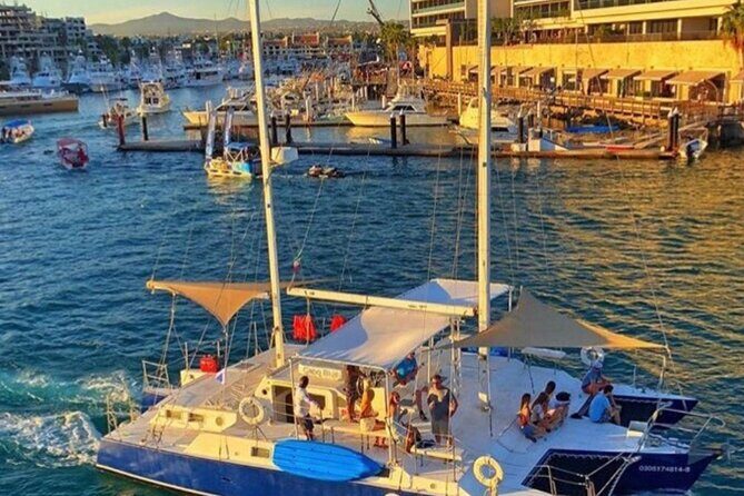 2 Hour Sunset Tour on Catamaran in Cabo San Lucas - First stop: the Arch of Cabo plus Pelicans Rock and Lovers Beach