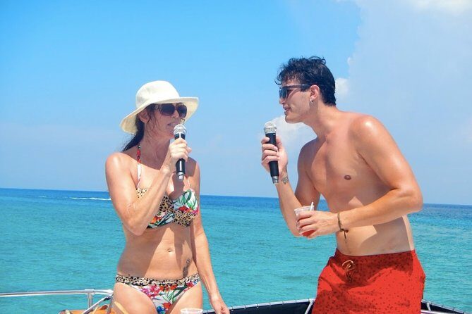 3 Hours - 53' Hatteras - Tulum, Playa Del Carmen, Riviera Maya - Karaoke and Music: If Your Group Likes to Sing, This Works