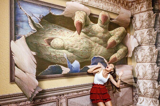 3D Museum of Wonders Admission Ticket - The photo magic: poses, sticker guides, and special effects