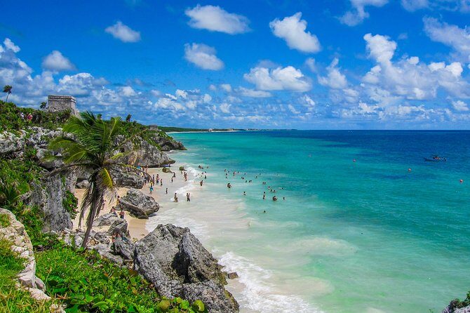 4x1: Coba, Cenote, Tulum and Playa del Carmen Tour from Cancun - Cobá Jungle Ruins: Ball Courts, Temples, and Nohoch Mul