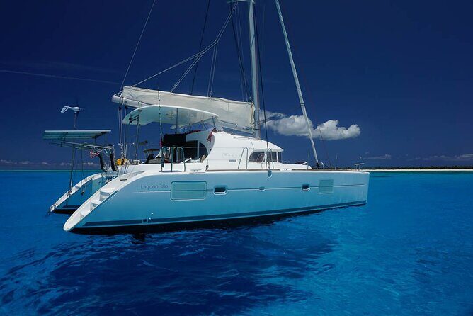 5H Private 40'Catamaran All-Inclusive in Tulum & Playa del Carmen - In-Ha reef snorkeling: calm water, turtles, and a plan for non-swimmers