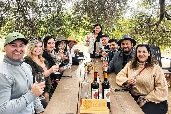 $99 Valle de Guadalupe Wine Tours - DayTrip to baja from San Diego - Bruma Wine Garden: oak-shade brunch before the wine stops