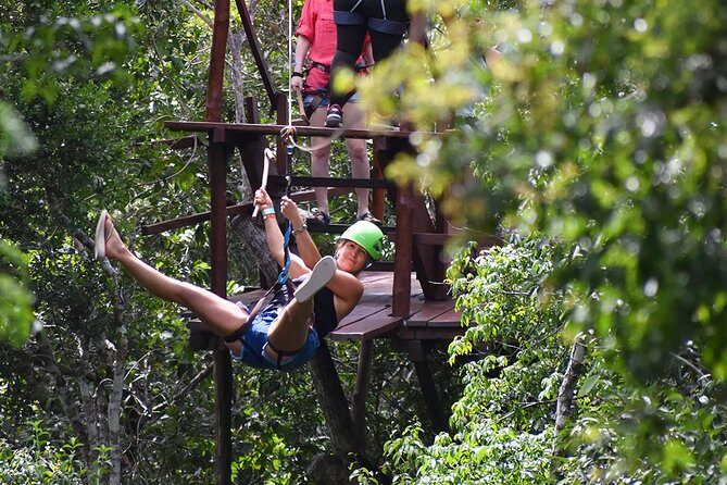 Admission Ticket to Cenotes Zapote EcoPark - Cenote time with jungle zip lines and water thrills