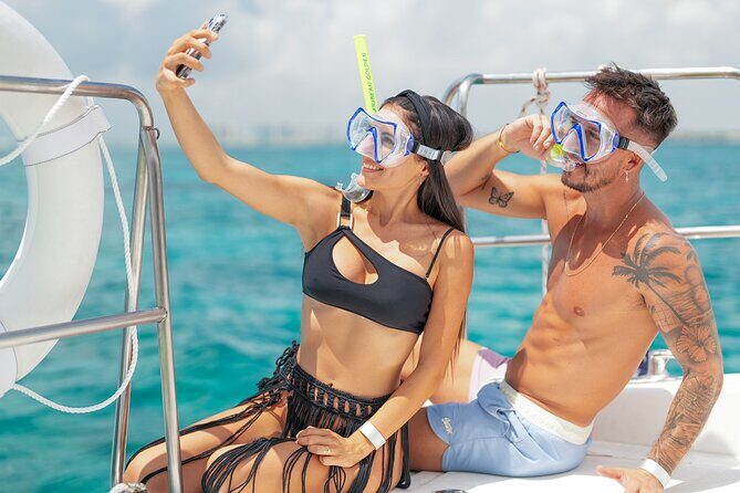 All Inclusive Isla Mujeres Catamaran - Playa Norte: the natural pool moment you’ll remember