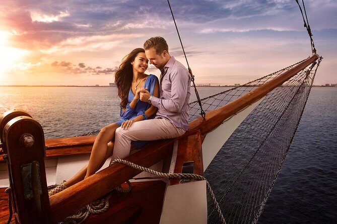 Amazing Romantic Dinner on a Spanish Galeon with Saxophone Music - Dinner choices on board: lobster, steak, surf and turf, or vegetarian lasagna
