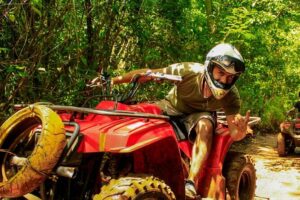 ATV Adventure, Interactive Bridges, Ziplines, Cenote and Lunch - Ziplining and Interactive Bridges: Canopy Views Without the Beach Downtime