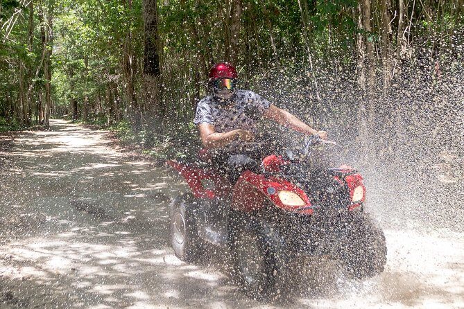 ATV Mud Kicking and Snorkeling by Boat in Cozumel - Lunch, water park, and the 1-hour open bar at Tortugas
