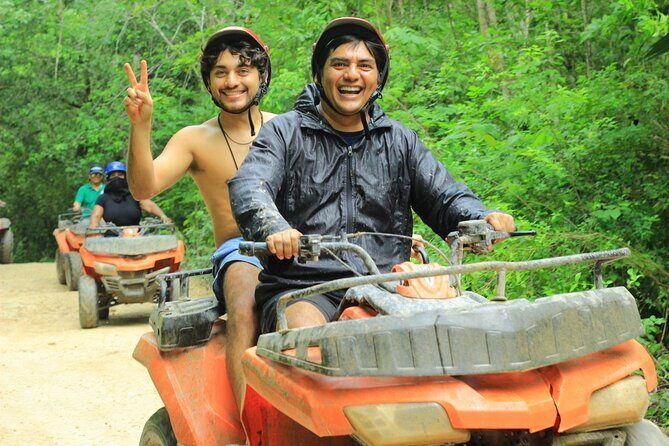 ATV Tour from Cancun and Puerto Morelos with Ziplines and Cenote. - A Jungle Park Day at La Ruta de los Cenotes