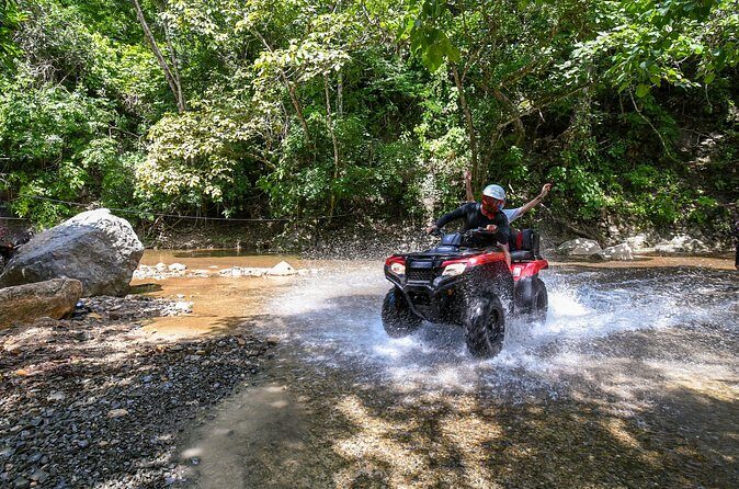 ATV Tour in Puerto Vallarta, waterfall and tequila tasting. - Stop 1: waterfall time and fresh-water pools with mountain views