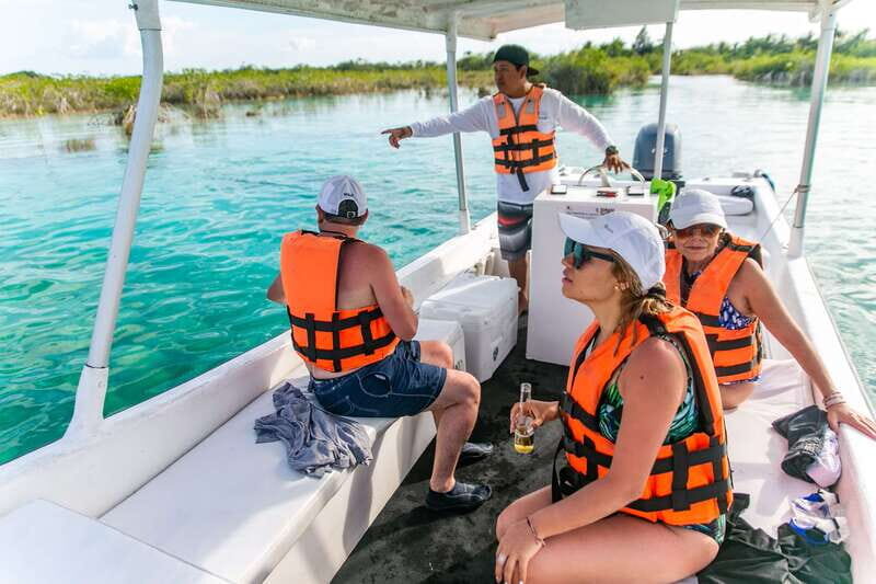 Bacalar: 3 Hour Boat Trip with Swimming & Drinks - Stromatolite Barrier: the oldest organism story, explained simply