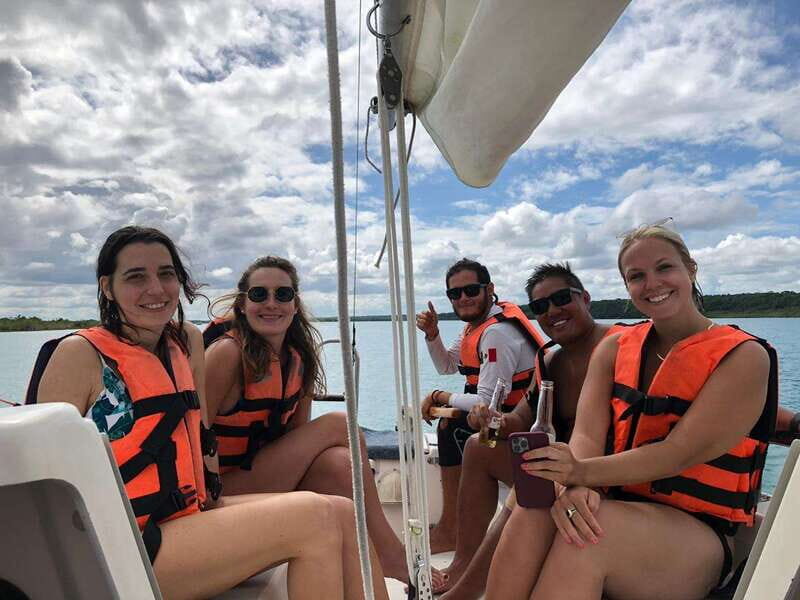 Bacalar: Group Sailing Trip with Swimming and Drinks - Cenote Negro: A Darker Contrast Stop for Photos and Quick Sightseeing