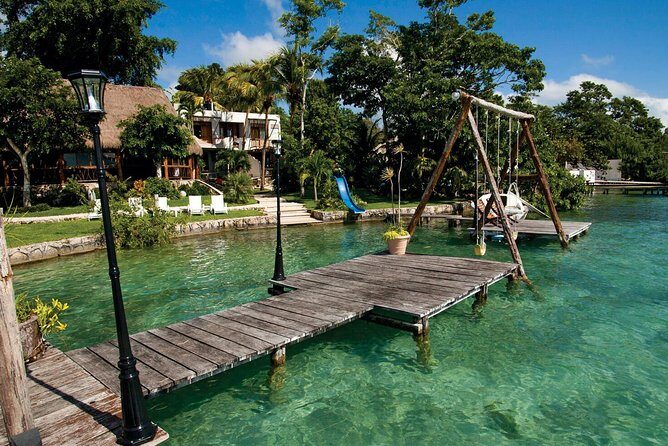 Bacalar Lagoon of 7 Colors from Playa del Carmen and Tulum - The lagoon boat portion: cenote, pirate channel, and stromatolites