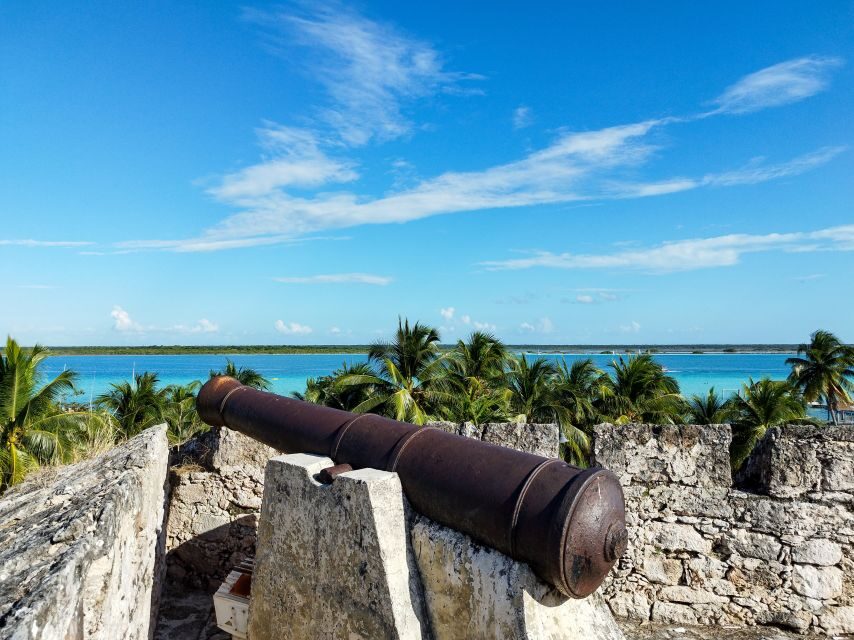 Bacalar: Lagoon, Pirate Canal, Stromatolite Day Trip w/Lunch - San Felipe Fort: Ending With Views and Context