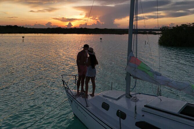 Bacalar Lagoon Tour Open Bar With Pick Up - Stop 2: Cenote Negro for dark-water contrast and guided context