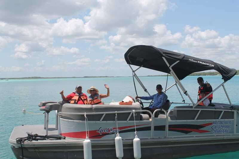 Bacalar: Lake of Seven Colors Pontoon Tour with Fruit - Black Cenote (Witch Cenote): The 90+ Meter Moment