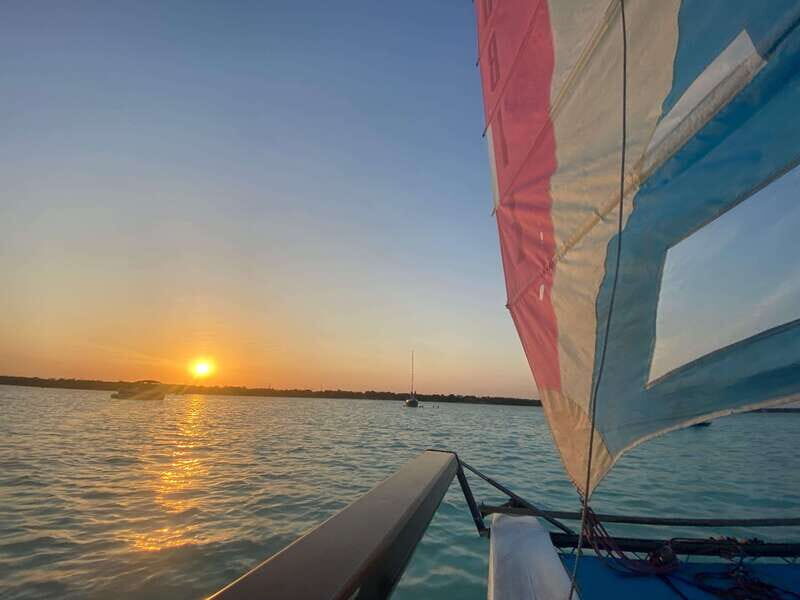 Bacalar: Sail Away with a Hobie Cat Catamaran - First sail: Cenote Negro sets the tone