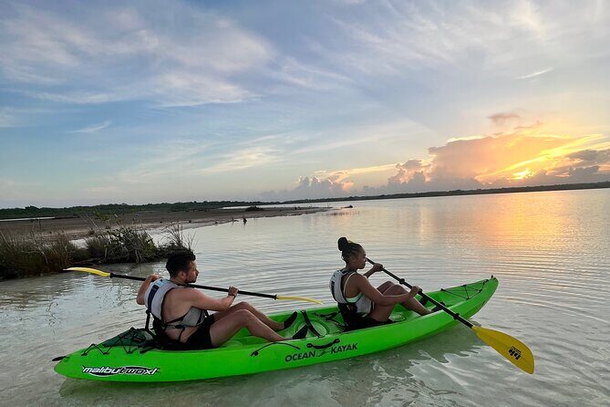 Bacalar Sunrise in Kayak - Entering Bacalar’s Sunrise World (5:30am is the whole trick)