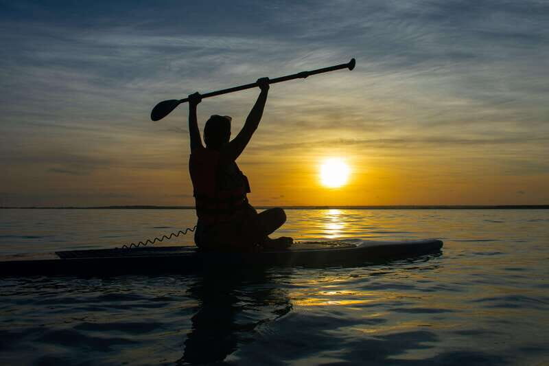 Bacalar: Sunrise Paddleboard Tour with Floating Picnic - Casa China Bacalar meeting point and getting on the water fast