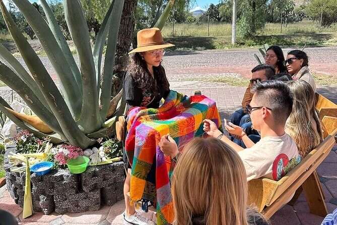 Balloon flight + Breakfast in cave + Pyramids + Pick up CDMX. - Artisan cooperative stop: maguey, obsidian, and mezcal tastings