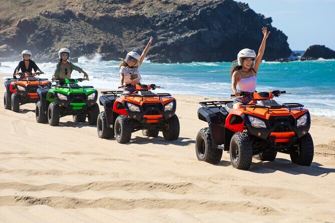 Beach ATV, Free Camel Ride, and Sky Bike Combo - Playa Migriño: Camel Encounter, Dunes, and Ocean-Air Views