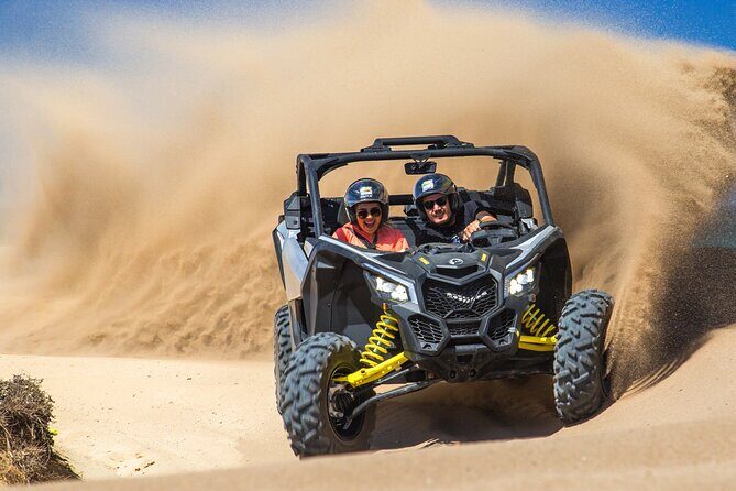 Beach CAN-AM SXS X3 and Camel Ride in Cabo - Tequila tasting and the buffet: where the value shows