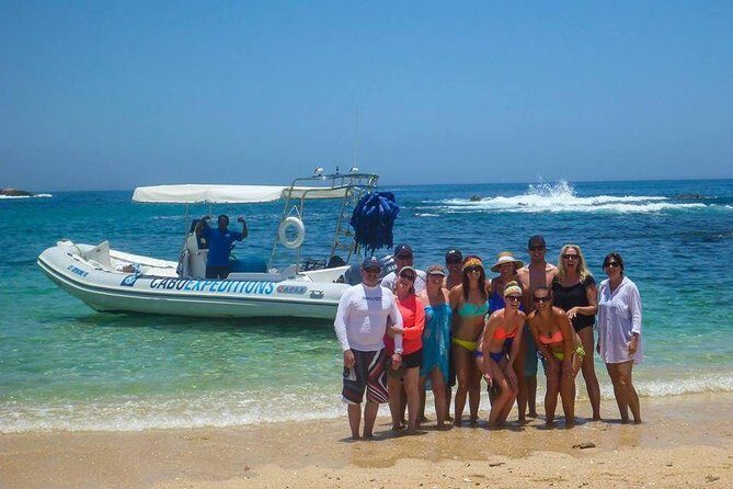 Beach Hopper Small-Group Snorkeling Tour in Los Cabos - Zodiac transfer along Land’s End: Arch, Lovers Beach, and sea lions