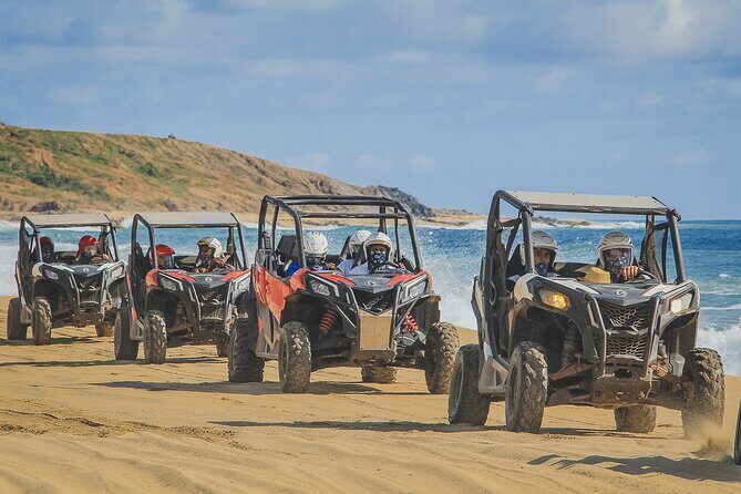 Beach UTV and Sky Bike Combo in Cabo - Tequila tasting and the ride-down to the finish