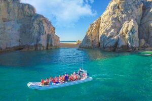 Boat Ride to the Arch and Beach Camel Ride in Cabo San Lucas - On the water: Arch, Land’s End, and the sea lion colony