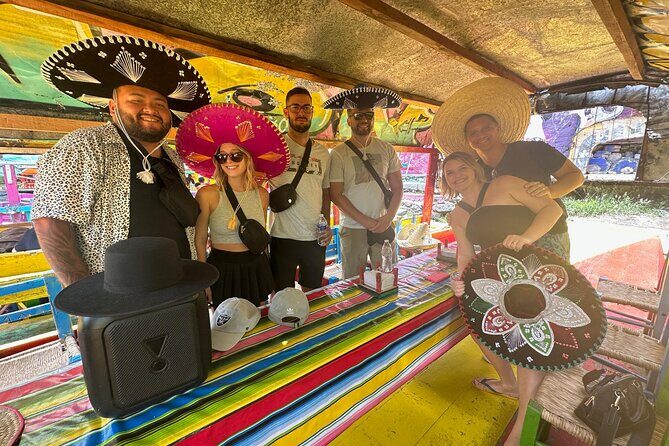 Boat Tour in Mexico City and Mezcal Fiesta with Food and ∞Drinks - Cruising the canal system: floating gardens, games, and music on board