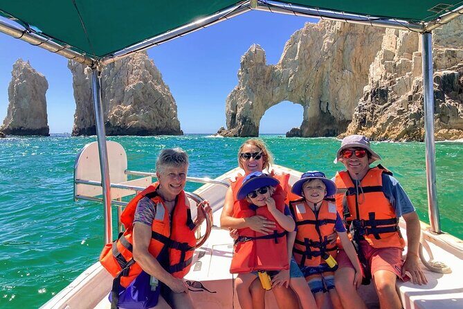 Cabo Boat Ride to El Arco & Lover’s Beach with Swimming - Sea Lion Colony, Pirate’s Cave, Pelican Rock: wildlife and rock formations in motion