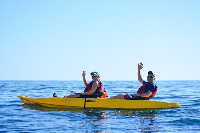 Cabo San Lucas Glass Bottom Kayak Tour and Snorkel at Two Bays - The tandem glass-bottom kayak: what the paddling really feels like