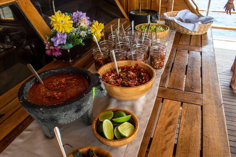 Cabo San Lucas: Sunset Yacht Cruise w/Chef Dinner & Open Bar - Dessert on the water: red fruits, mango, and Mexican ate jam