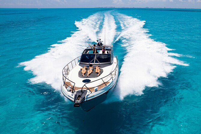 Cancun: 4-Hour All Inclusive Luxury Yacht – 50' Cranchi - Snorkeling gear and water toys that actually help you enjoy the day