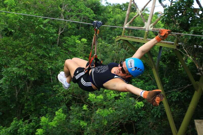 Cancun: ATV, Ziplines and Cenote Adventure in the Jungle - Six Zip Lines Above the Canopy: Speed, Harness Checks, and Confidence