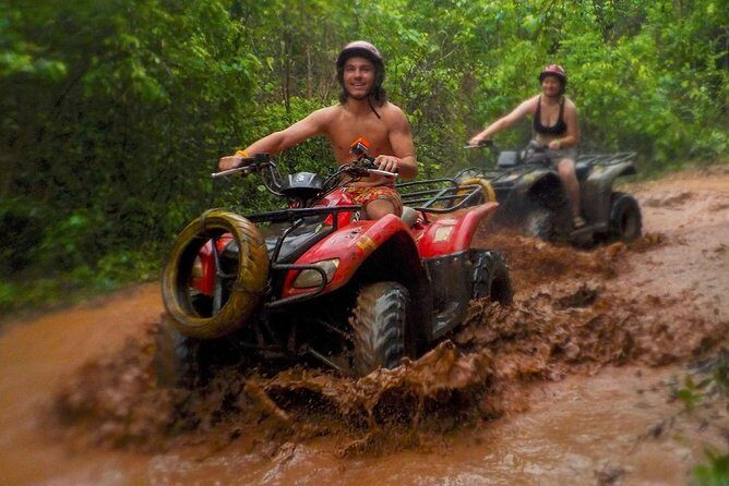 Cancun Best ATV Tour, Ziplines and Cenote Swim with Lunch - Tacos, Water, and the Photo or Locker Reality