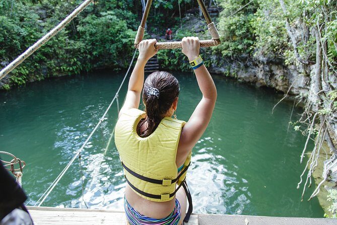 Cancun Extreme Zipline Canopy Tour - The Mayan jungle truck ride and the cenote plunge