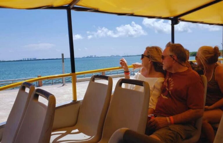 Cancun: Guided City Tour with Shopping by Double Decker Bus - El Meco Archaeological Site: A Quick, In-Town Mayan Stop