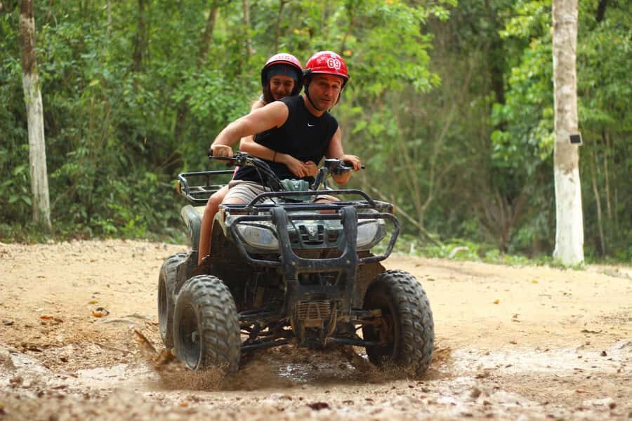 Cancun: Mayan Jungle Rush Zipline, ATV, & Cenote Tour - Zipline Circuit and Hanging Bridges Over the Canopy