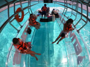 Cancún: Nichupté Lagoon Transparent Boat Tour with Drinks - The 1.5-hour flow: each stop and why it matters