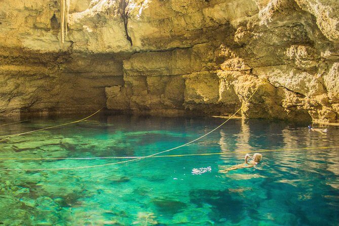 Cancun tour 4x1 Tour of Tulum, Coba, Cenote and Playa del Carmen - Cenote Kuxtal: transparent water, a swim reset, and what to bring