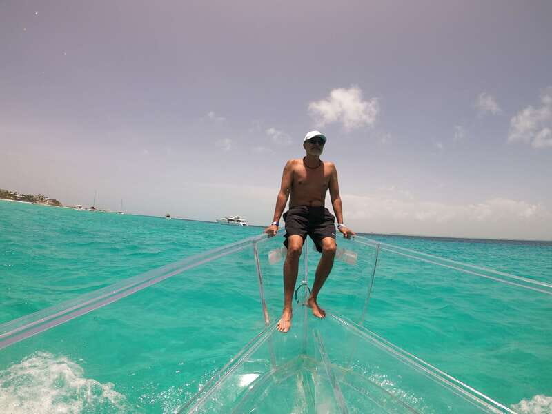 Cancun: Transparent Boat Tour with Drinks - Price and value: $45 plus the dock fee you must plan for