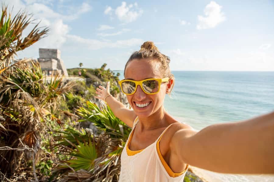Cancun: Tulum & Coba with Cenote, Cave Exploration and Lunch - Tulum Ruins: Coastal Views and a Port-City Story