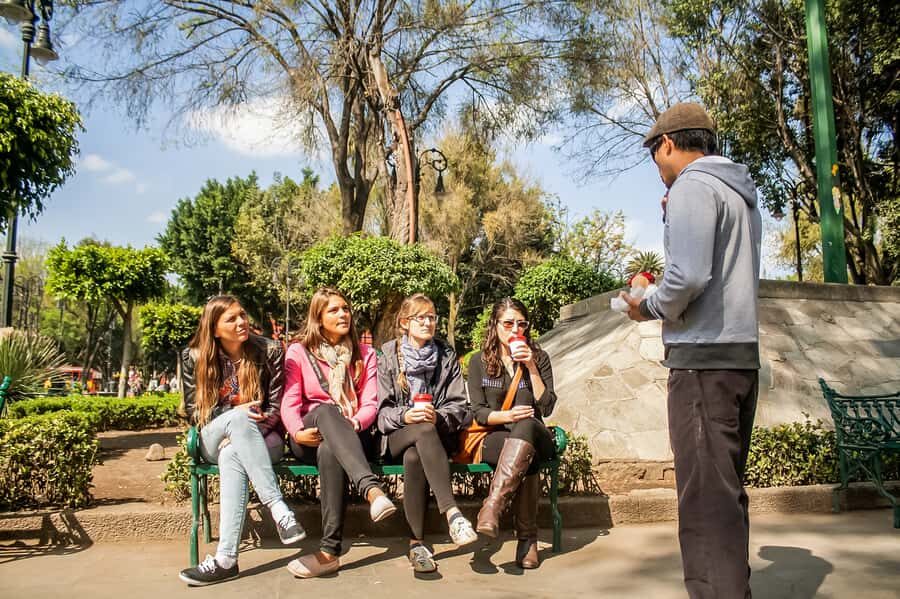 CDMX: Xochimilco, Coyoacan, Frida Kahlo Museum & Murals Tour - UNAM murals and major landmarks: Diego Rivera at city scale