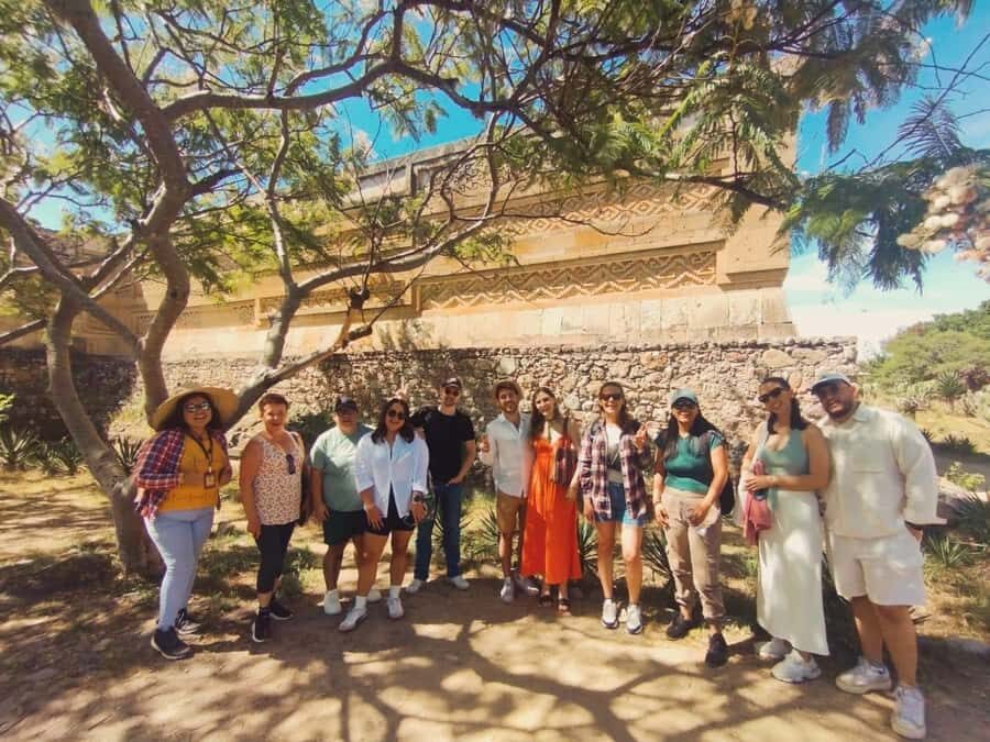Check out Hierve el Agua, Mitla, the Tule Tree, Rugs, and a Mezcal Distillery Tour - Mitla archaeological zone: Zapotec geometry in a short visit