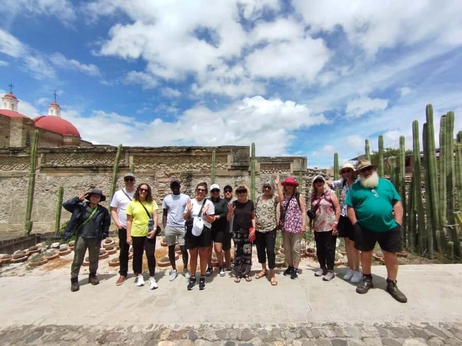 Check out Hierve el Agua, Mitla, the Tule Tree, Rugs, and a Mezcal Distillery Tour - Price and value: what $49 turns into with tickets and lunch