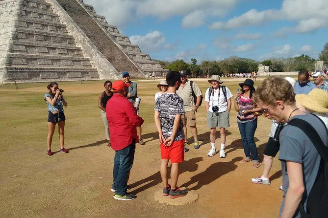 Chichen Itza, Cenote Swim & Izamal Magic Town with Buffet Lunch - Xcajum (Saamal) cenote swim: cool water, steps, and a magical pause