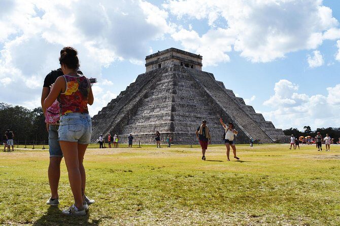 Chichen Itza Day Trip Exclusive Nool-Ha Cenote & Valladolid Visit - El Castillo, the Ball Court, and the Mayan Story the Guide Tells