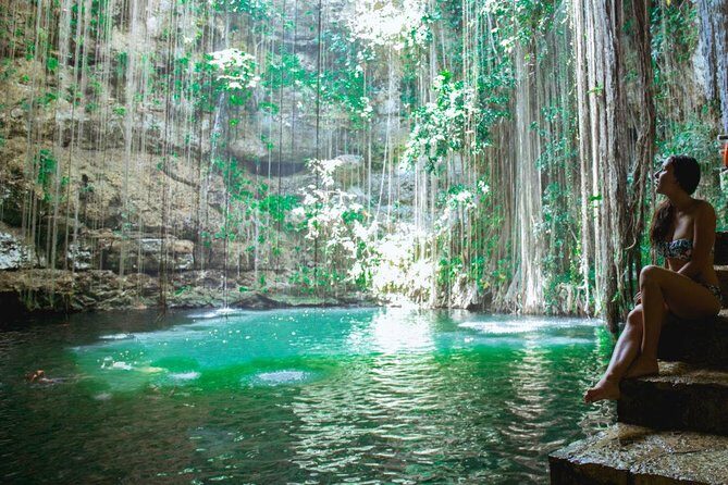 Chichen Itza Ik Kil Cenote Valladolid Small Group - Ik Kil cenote: swim time with lockers and a life jacket